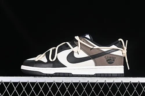 All Categories Nk SB Dunk Series Nk SB Dunk Low Low-top Sneakers Nk Dunk Low Retro "Black" Tricky Doll Time and Space Dust Minimalist Retro Black Brown SB Strap Low-top Casual Sneakers DD1391-100
